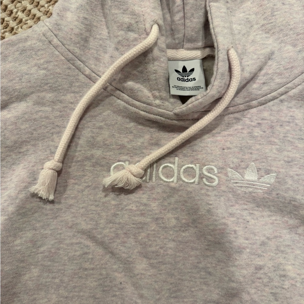 Adidas Women's Gray Hoodie Sweater - Picture 2 of 3